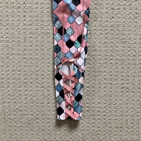 Simons I.FIV5 Pink Patterned Leggings - Picture 10 of 12